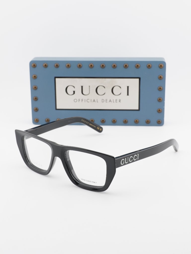 Gucci Gg1724o 001 Square Eyeglasses - Black 52mm